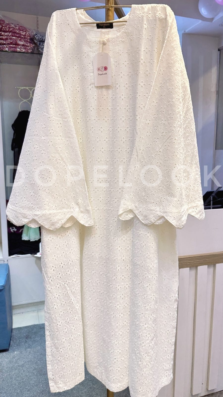 Chikankari Long Kurti DLOW